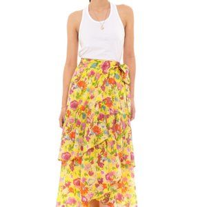 BANJANAN FRANCES WRAP SKIRT IN BUTTERCUP (NWOT)
